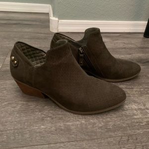 Dark Olive Booties